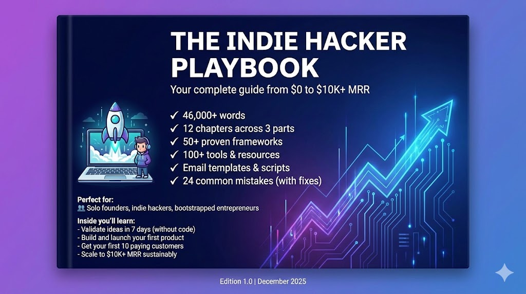 Indie hacker book cover